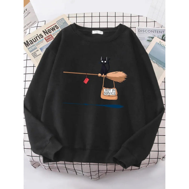 Women's sweatshirt with creative cat design Lisslune