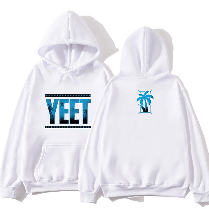 Women's Hoodie with Creative Palm Design Lisslune