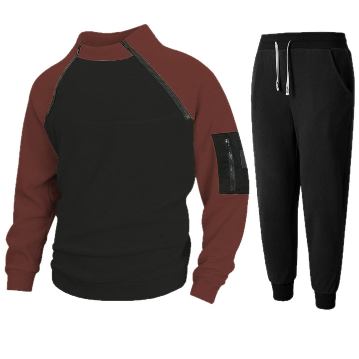 Men's functional pullover with stand-up collar and cuffs Lisslune