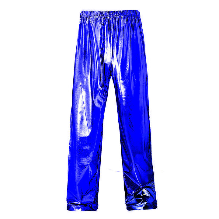Men's shiny leisure pants with elastic waistband Lisslune