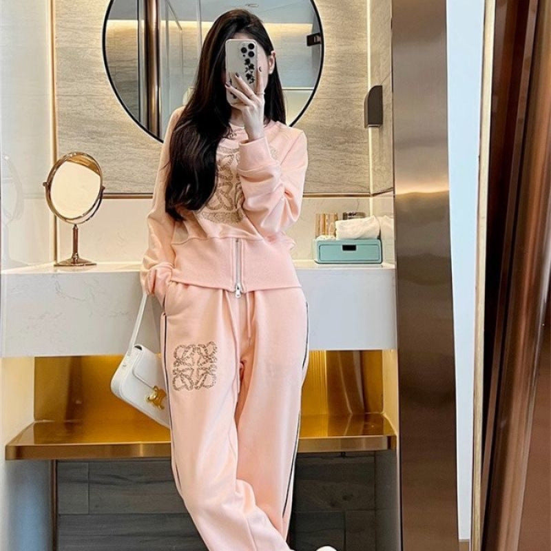 Women's sporty leisure set with zipper and comfortable fit Lisslune