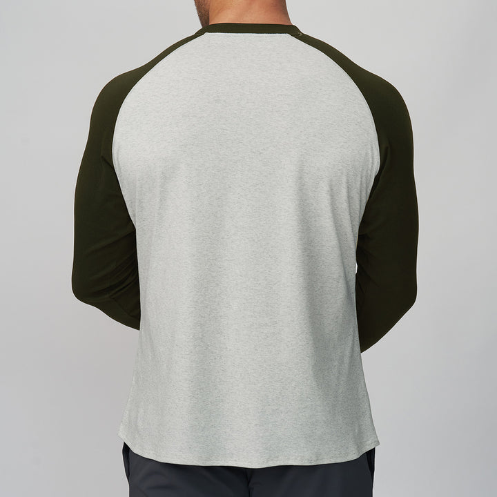 Men's Sporty Raglan T-Shirt Lisslune