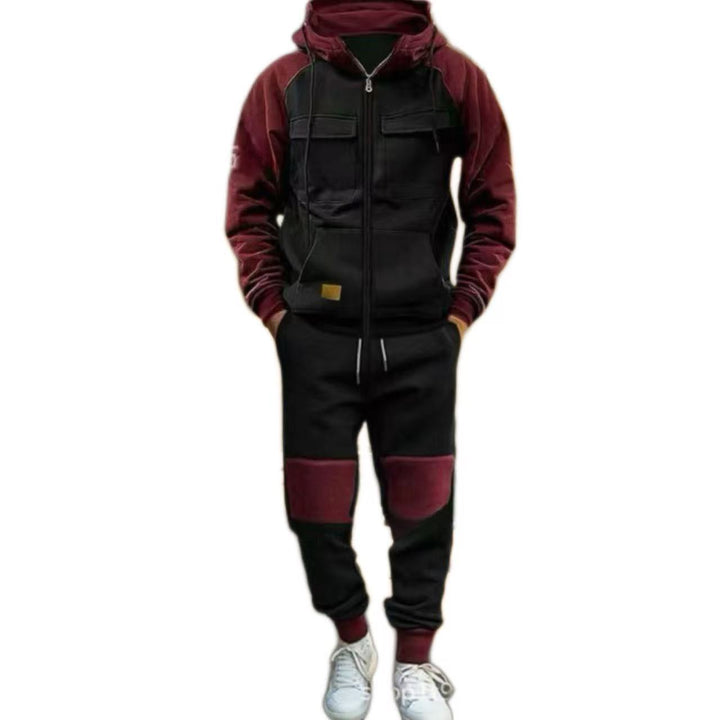 Men's functional leisure suit with practical pockets Lisslune