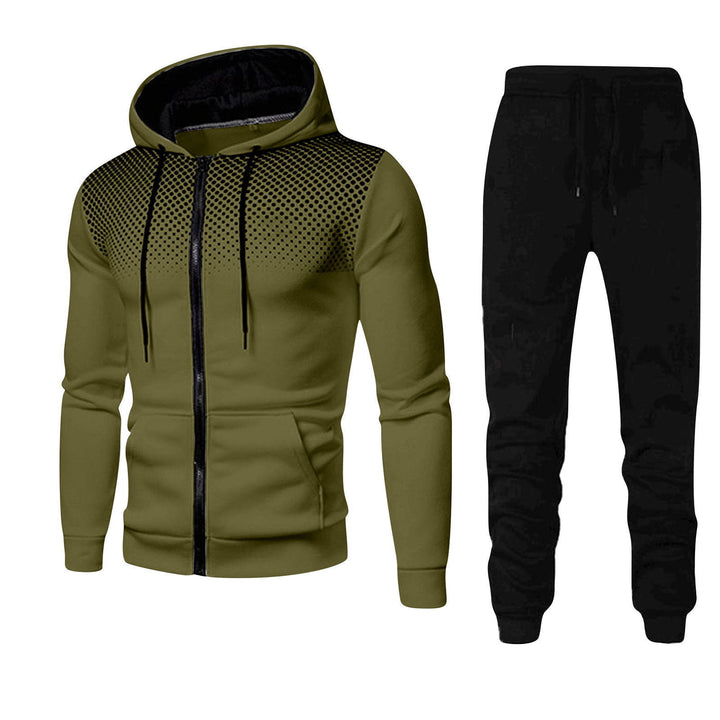 Men's Fashionable Tracksuit with Contrasting Details Lisslune