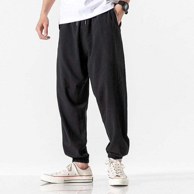 Men's Comfortable Jogging Pants with Elastic Waistband and Side Pockets Lisslune