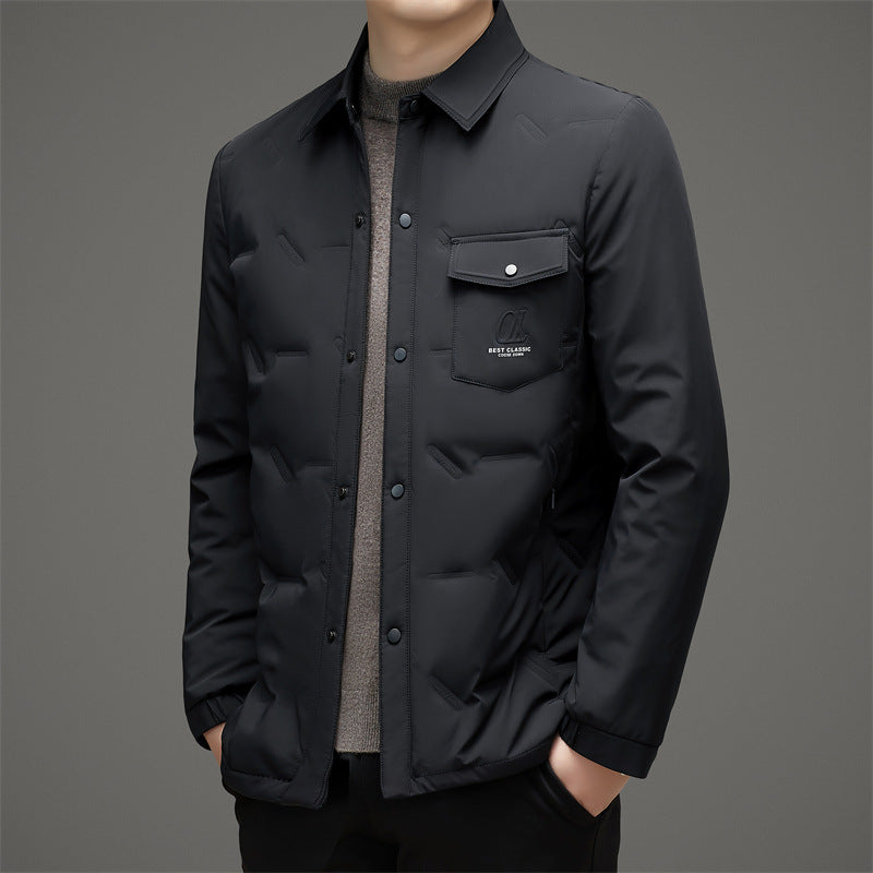 Men's Quilted Functional Jacket with Practical Pockets Lisslune
