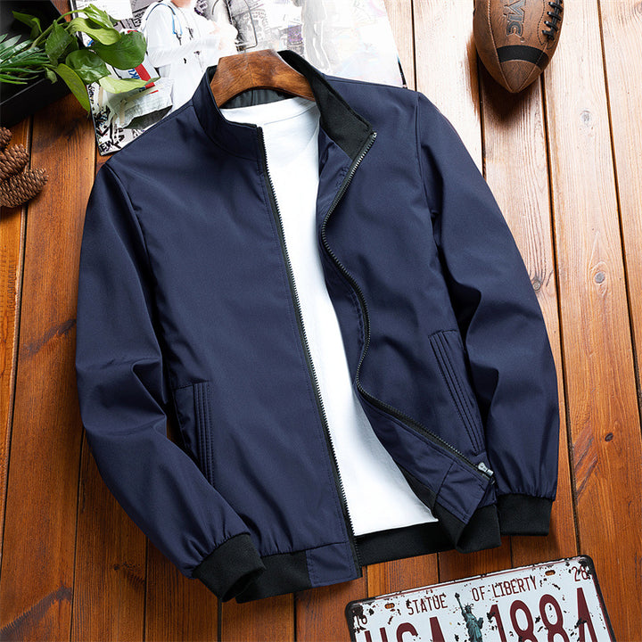 Men's Lightweight Casual Jacket with High Collar Lisslune