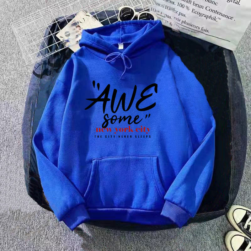 Women's hoodie with stylish New York lettering Lisslune