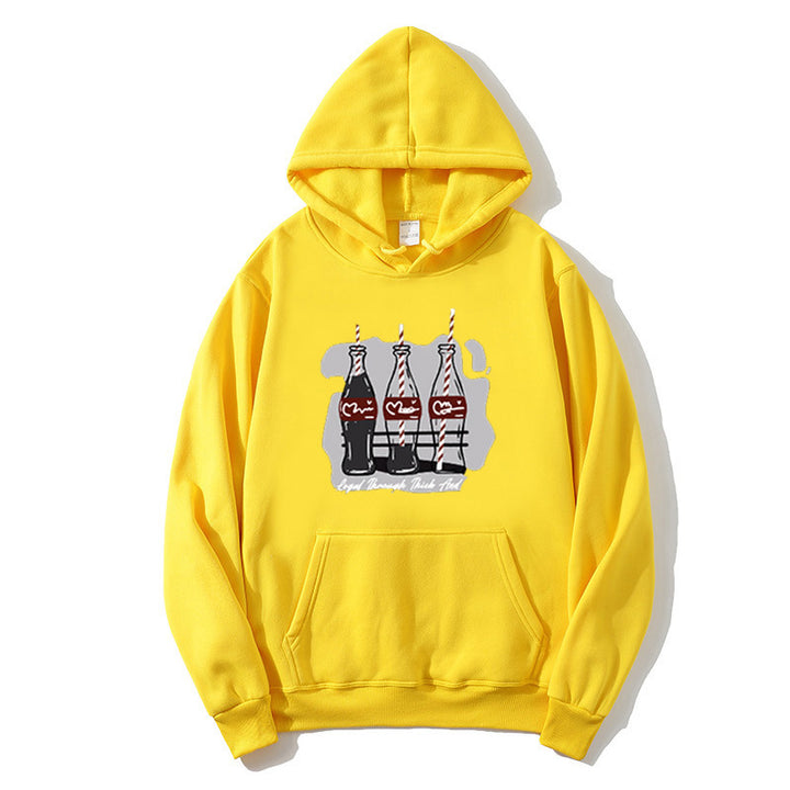 Women's hooded sweatshirt with playful Coca-Cola bottle motif Lisslune