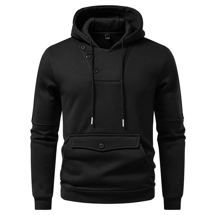 Men's Stylish Hoodies with Button Details Lisslune