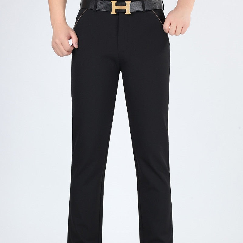 Men's Stretch Suit Trousers with Elegant Waistband Lisslune