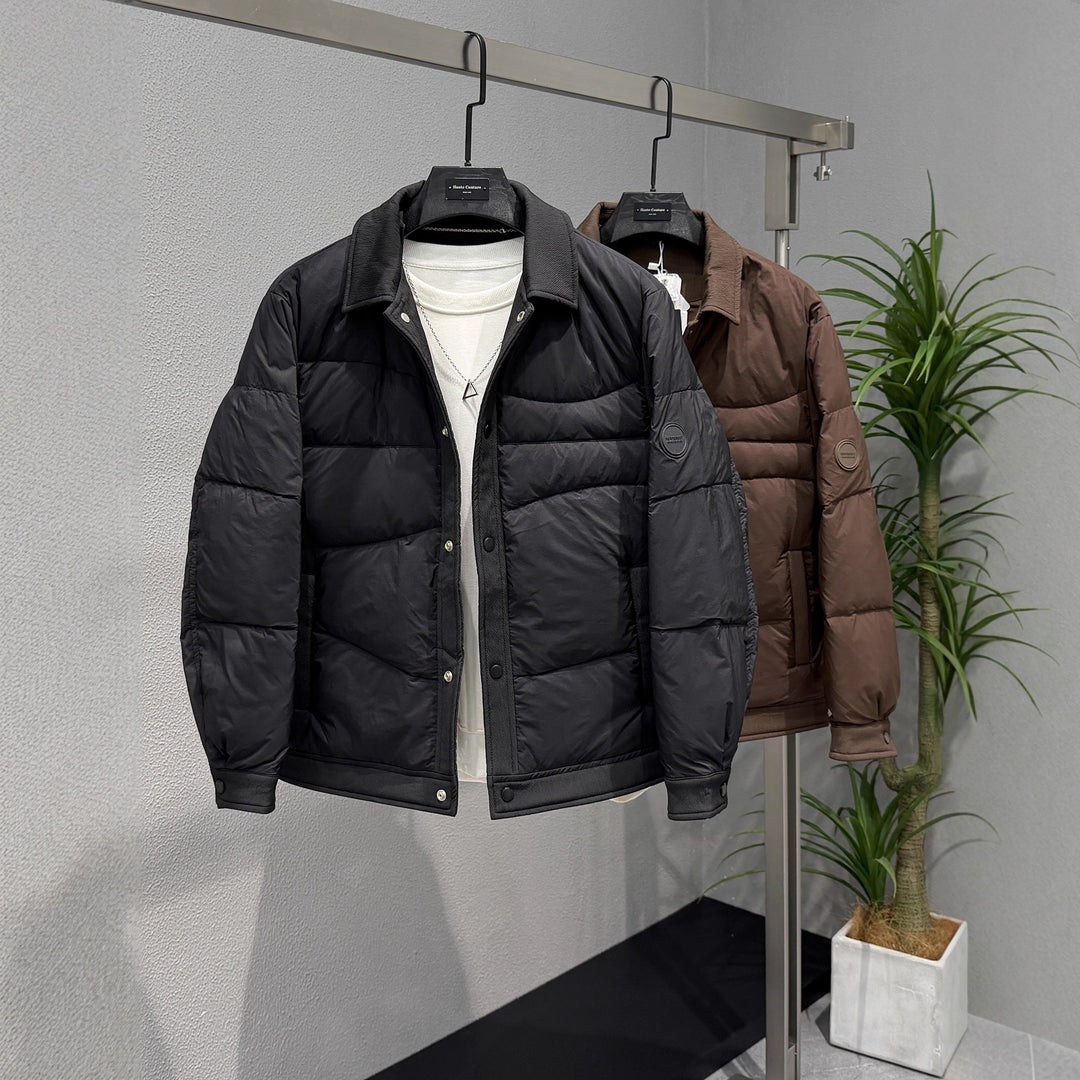 Men's Quilted Casual Jacket with Practical Button Plackets Lisslune