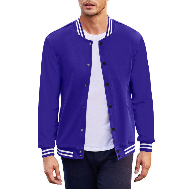 Men's sports jacket with contrasting cuffs and modern snap buttons Lisslune