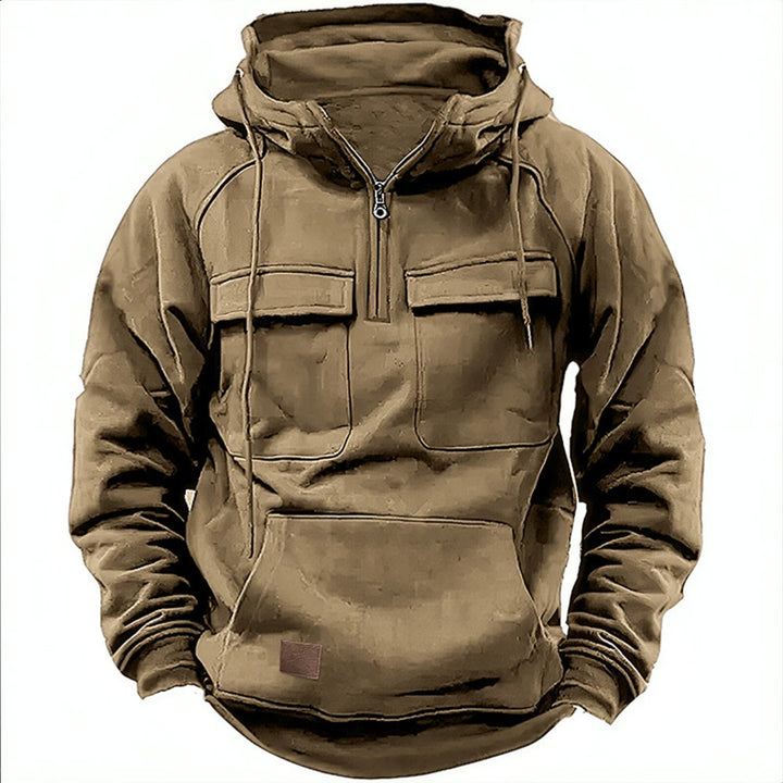 Men's sporty hoodie in utility style with practical pockets Lisslune