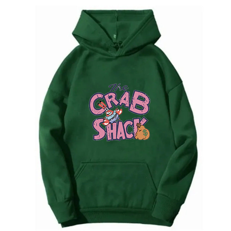Women hoodie with creative crab motif Lisslune