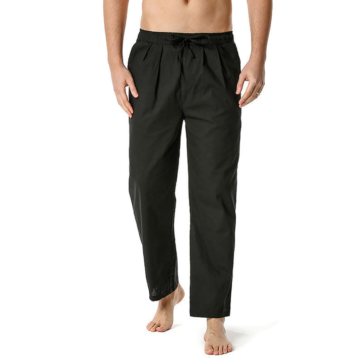 Men's airy summer pants with adjustable drawstring and side pockets Lisslune