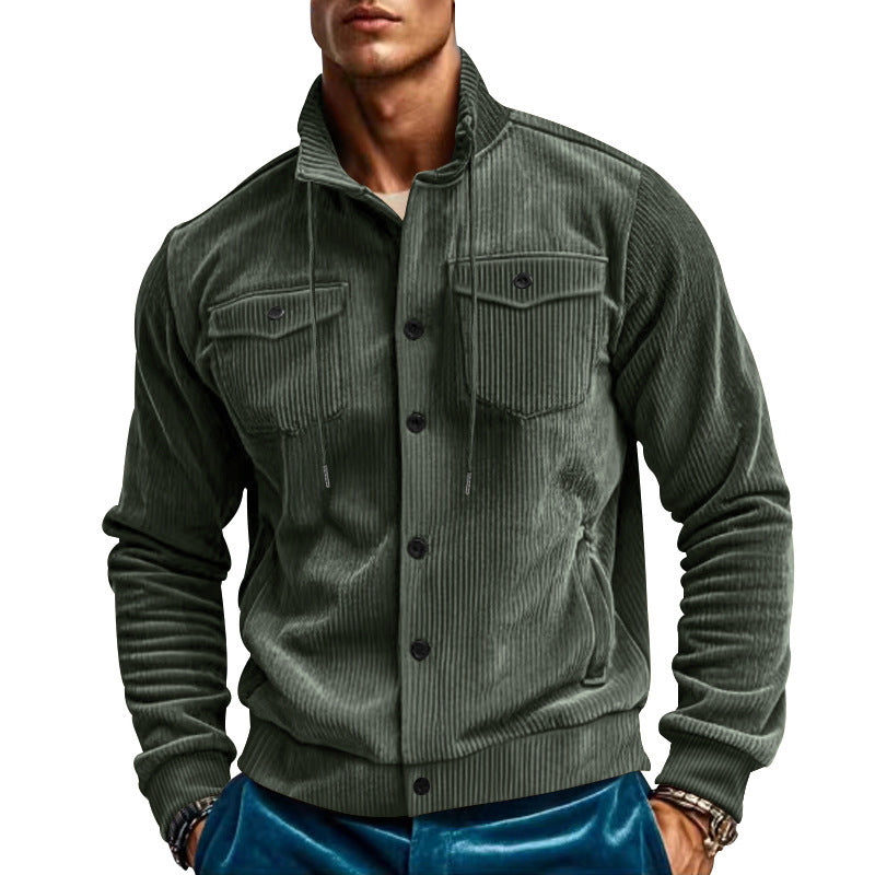 Men's utility jacket made of striped cord Lisslune