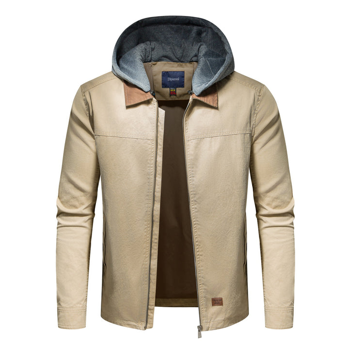 Men's utility jacket with detachable hoodie Lisslune