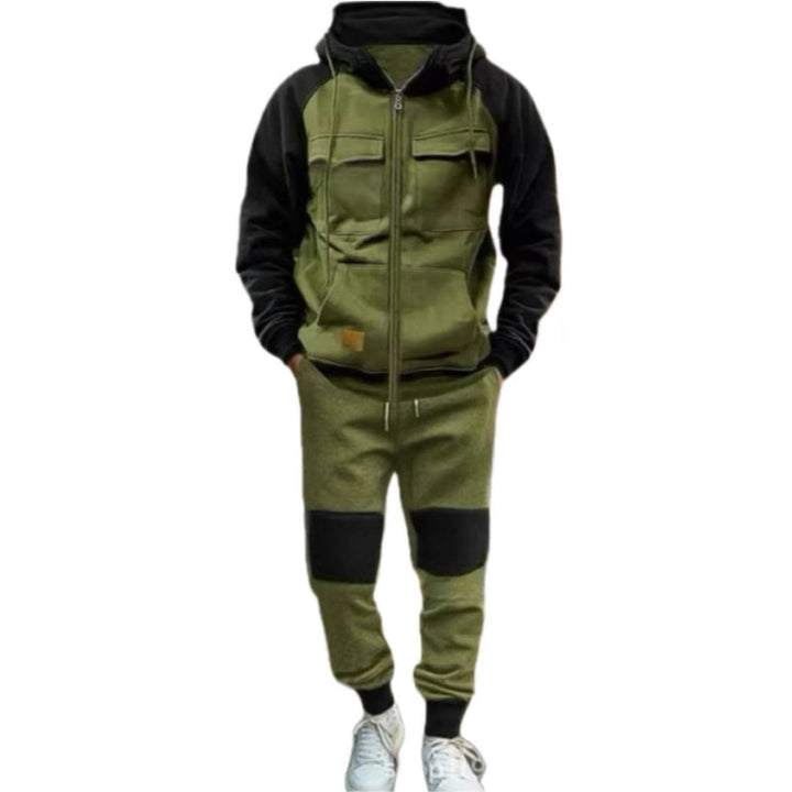 Men's functional leisure suit with practical pockets Lisslune