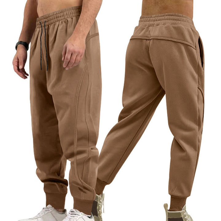 Men's sporty jogging pants with elastic waistband and pockets Lisslune