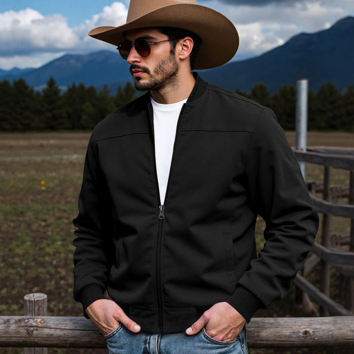 Men's elegant bomber jacket with fleece lining Lisslune
