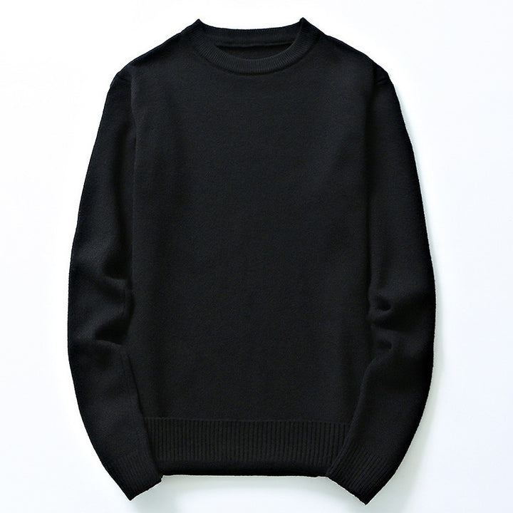 Men's finely knitted sweater made of high-quality cotton with round neck Lisslune