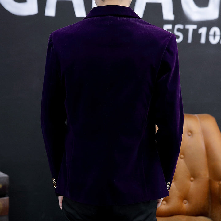 Men's elegant velvet blazer with modern cut Lisslune
