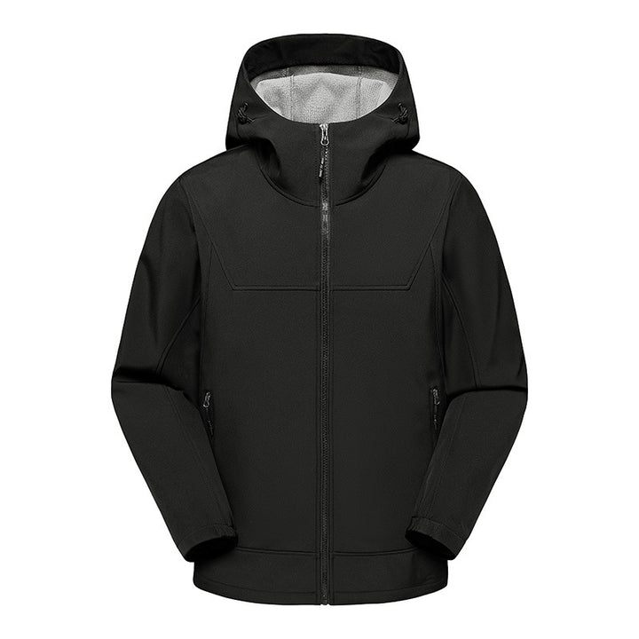 Men's technical multifunction jacket with adjustable hood collar and water-repellent material Lisslune