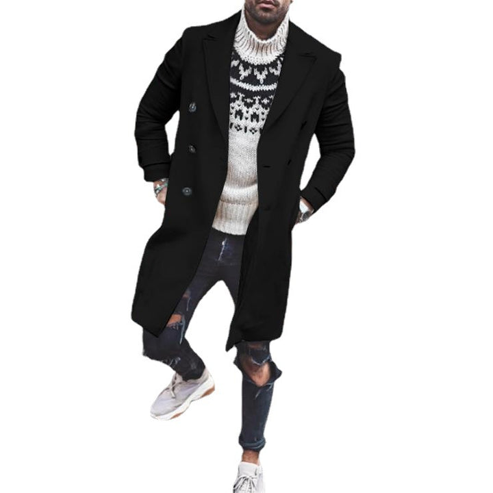 Men's Double-Lined Trench Coat with Modern Accents Lisslune