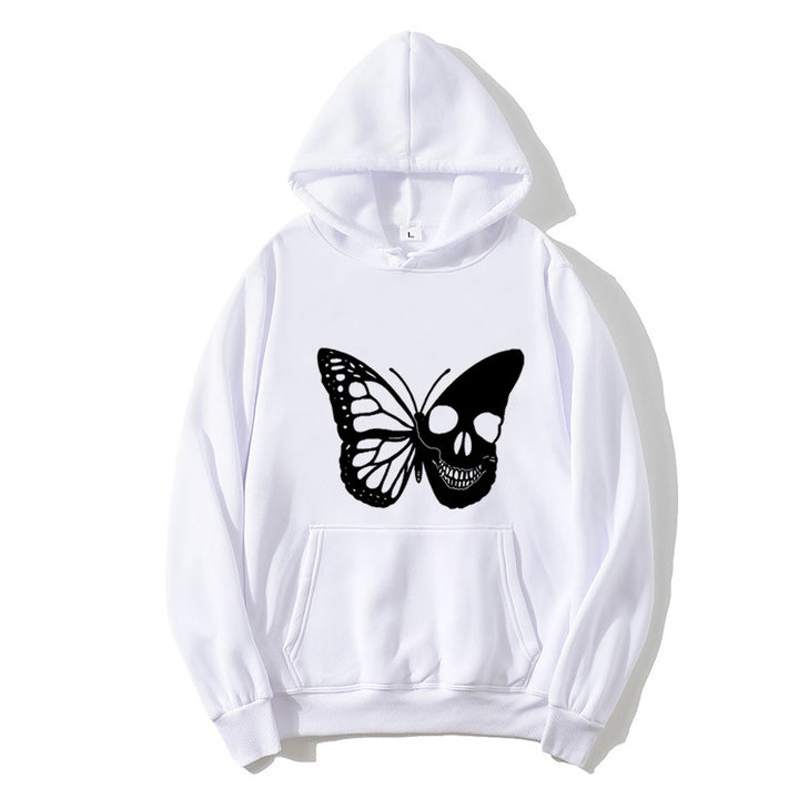 Women's hoodie with creative butterfly skeleton design Lisslune