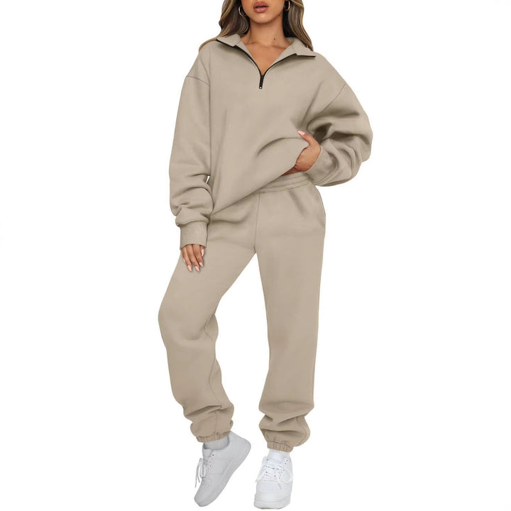Women's relaxed sweater and jogging pants set Lisslune
