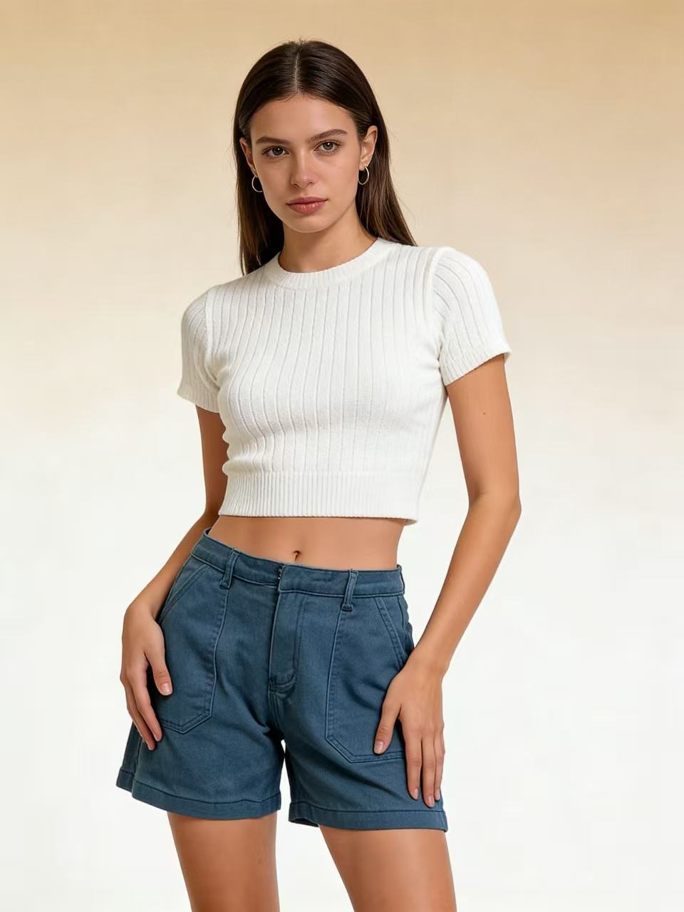 Women's casual summer shorts with side pockets and comfortable fit Lisslune
