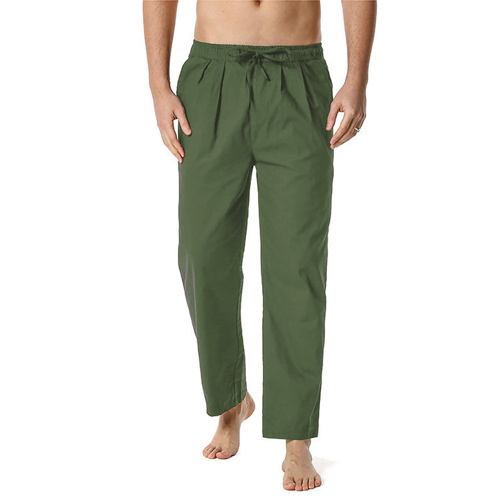 Men's airy summer pants with adjustable drawstring and side pockets Lisslune