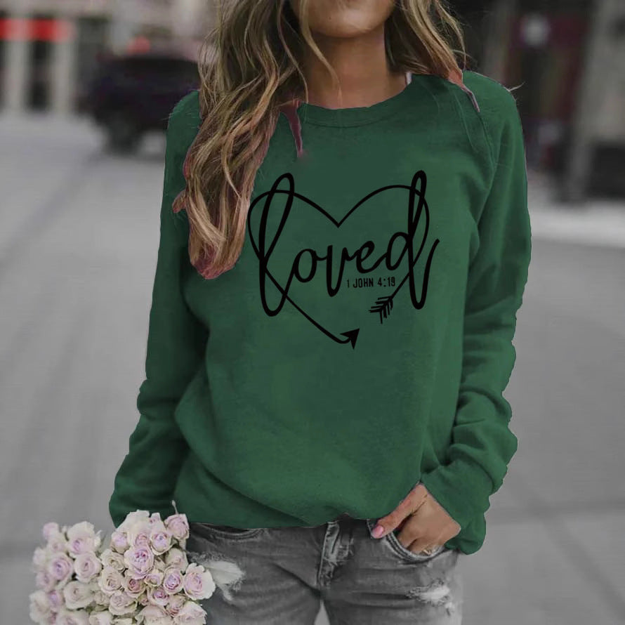 Women’s sweatshirt with inspiring lettering and trendy design Lisslune