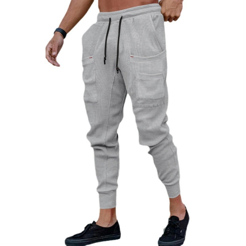 Men's Comfortable and Functional Cargo Pants with Elastic Waistband Lisslune
