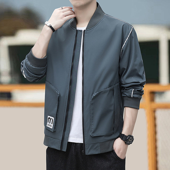 Men's lightweight sports jacket with functional pockets and elastic inserts Lisslune
