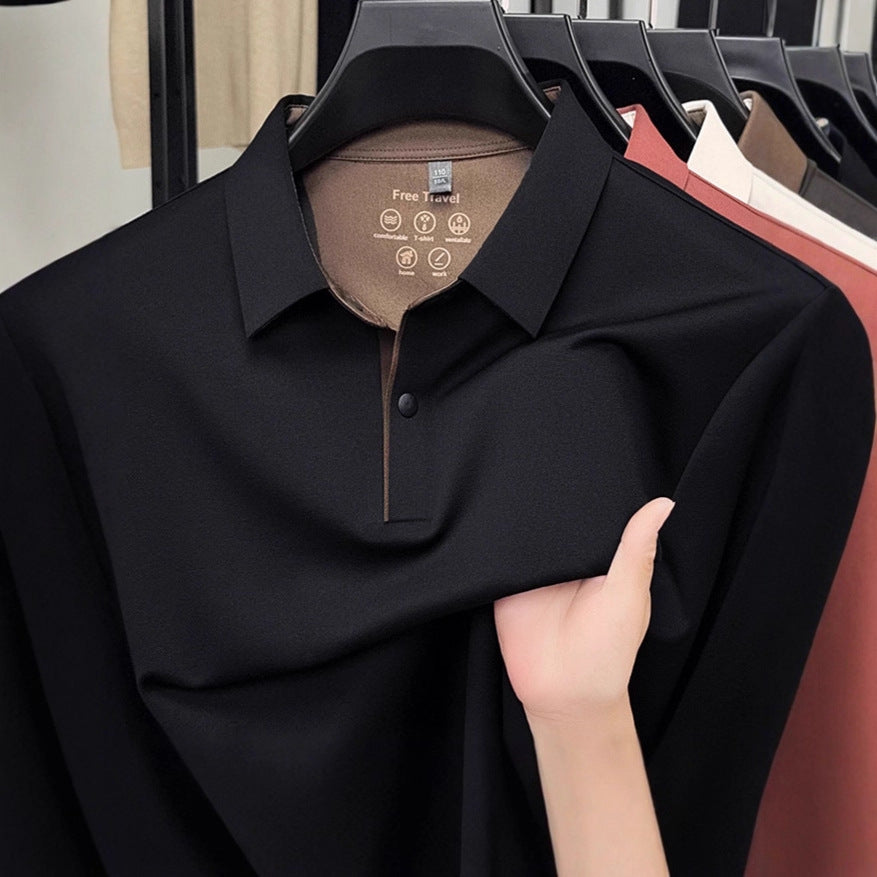 Men's breathable sports polo shirt with innovative easy-care Lisslune
