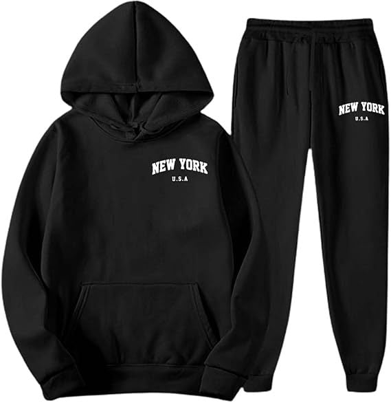Women's Hooded Sweat Suit with high-quality material and modern lettering Lisslune