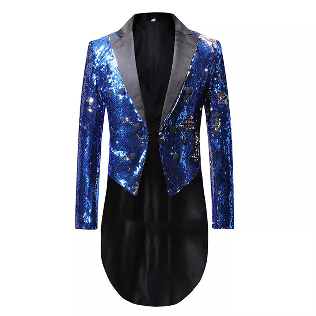 Men's elegant sequined jacket with modern cut Lisslune
