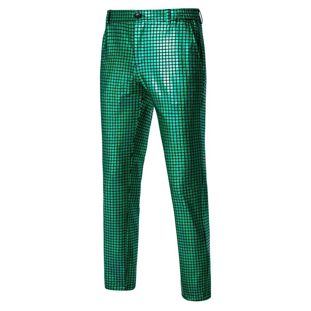 Men's Glamorous Disco Pants with Shimmering Top Material Lisslune