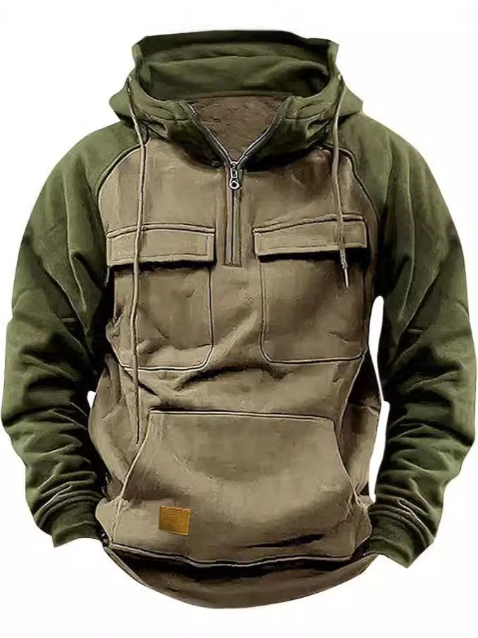 Men's functional hooded jacket with practical pockets Lisslune
