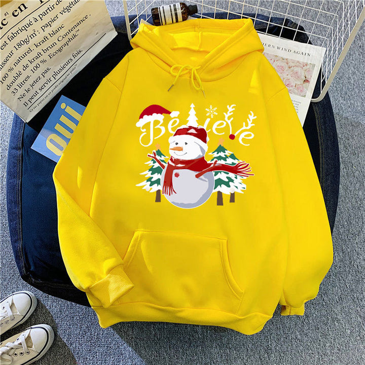 Women's hoodie with cheerful Christmas motif Lisslune