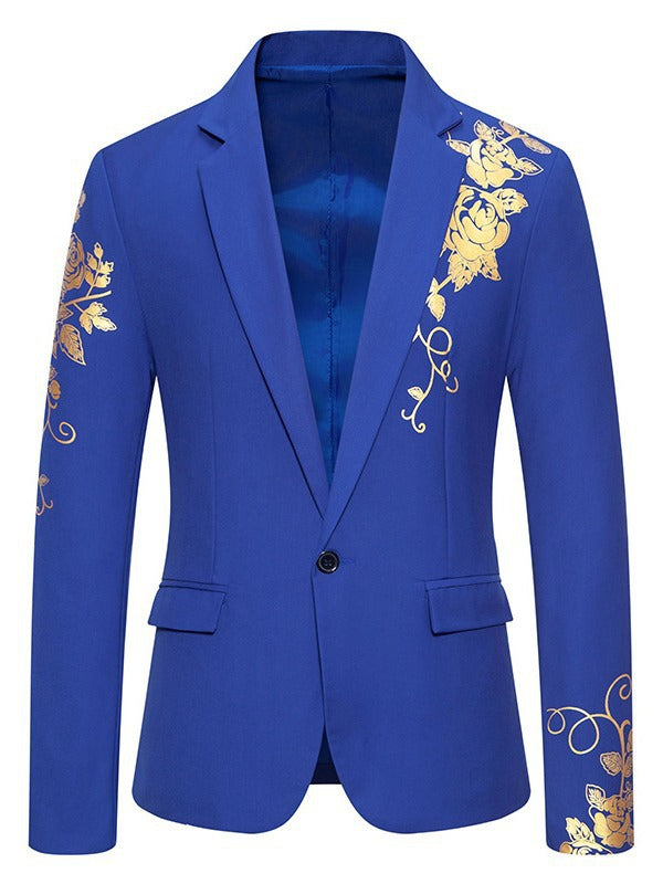 Men's elegant blazer with floral design and high-quality workmanship Lisslune