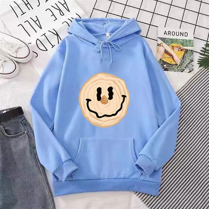 Women's hoodie with cheerful smile motif Lisslune