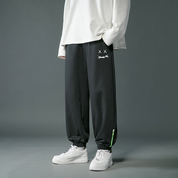 Men's casual pants with drawstring and fashionable design Lisslune