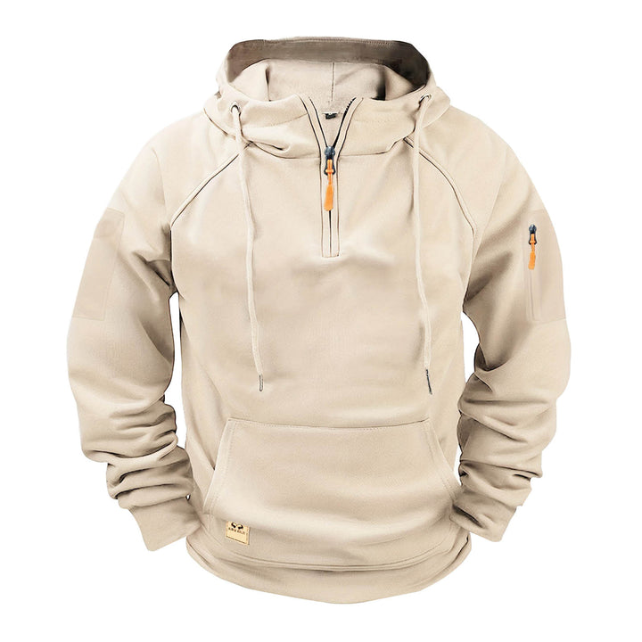 Men's sporty hoodie with practical zipper Lisslune