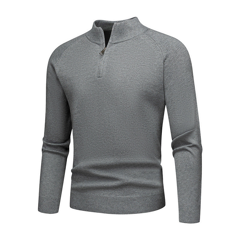 Men's stylish sweater with short zip Lisslune