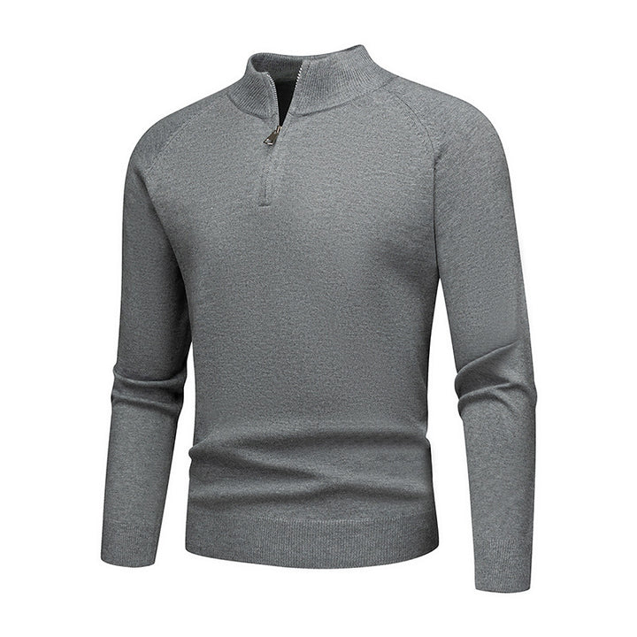 Men's stylish sweater with short zip Lisslune