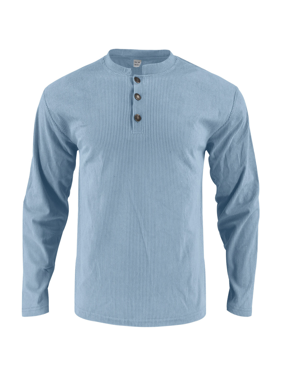 Men's long sleeve shirt with comfortable button placket and textured design Lisslune