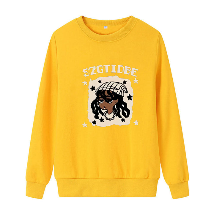 Women's casual sweatshirt with artistic print Lisslune